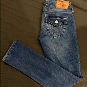 True Religion Women's Dark Blue Boot Cut Jeans